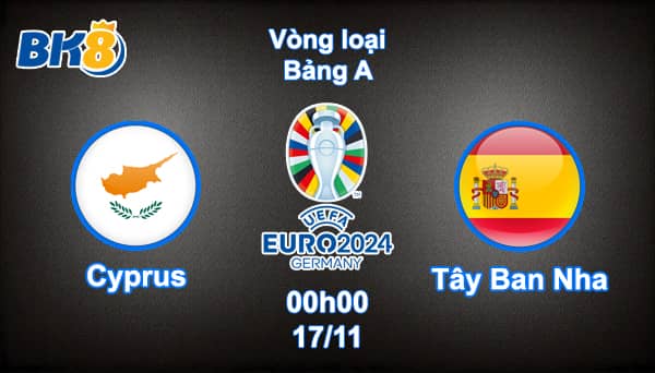 Cyprus vs Tây Ban Nha BK8vne